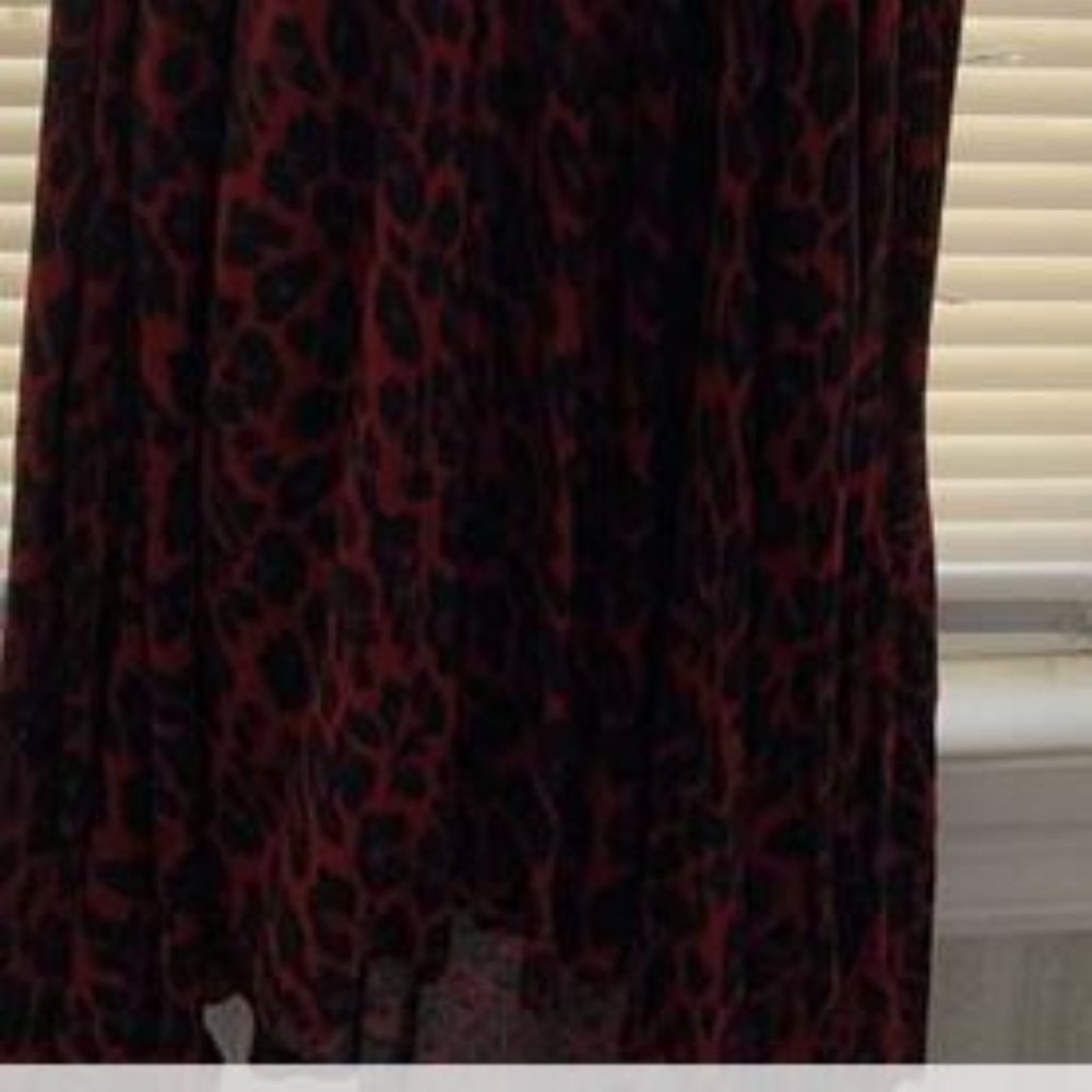 NWT Torrid Red Leopard O-Ring Challis Skater Dress in size 4X - Picture 8 of 8
